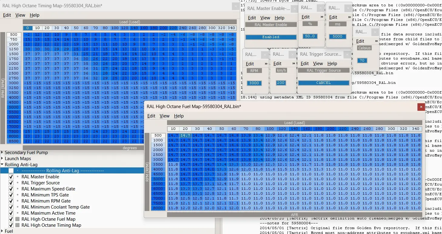 ECU calibration example